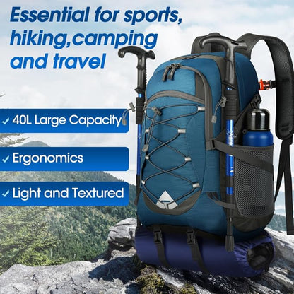 IGOLUMON Hiking Backpack 40L Packable Lightweight Camping Backpack Men Women - Image 7