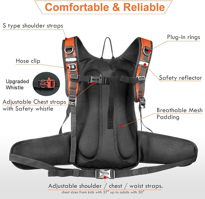 Mothybot Hydration Pack, Insulated Hydration Backpack - Image 4