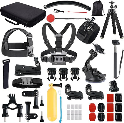 Action Camera Accessory for GoPro Hero 12/11/10/9/8/7/6/5 DJI Osmo Action 5 by LANREUCETSDirect