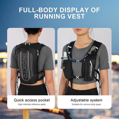 INOXTO Running Hydration Vest Backpack, Lightweight Insulated Pack - Image 5