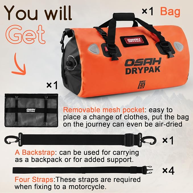 OSAH DRYPAK Waterproof Duffel Bag - Image 7