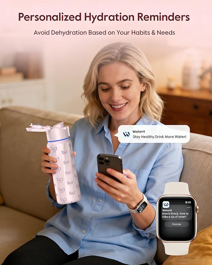 BOOST Smart Water Bottle with Reminder & Tracker, Double Wall Vacuum Insulated - Image 3