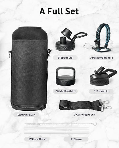 Trebo Water Bottle Insulation 87 oz, Vacuum Stainless Steel Water Jug, - Image 6