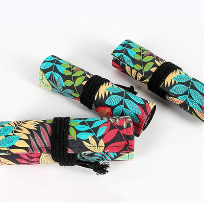 Funny live 24/36/48/72 Slots Colored Pencil Wrap Roll up Pen Holder Case - Image 5