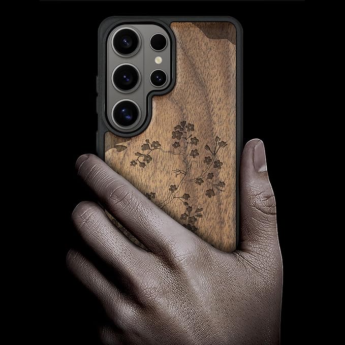 Carveit Magnetic Wooden Case for Samsung Galaxy S26 Ultra Case 2026, TPU - Image 2
