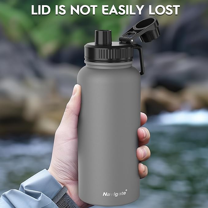 Navigate 32 oz Insulated Stainless Steel Sports Water Bottle - Image 6