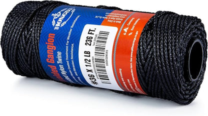 HONGDA Braided Tarred Bank Line Twine, 236 Feet #36, 2.2mm - Image 4