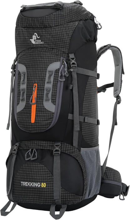 Bseash 80L Waterproof Hiking Camping Backpack by Bseash