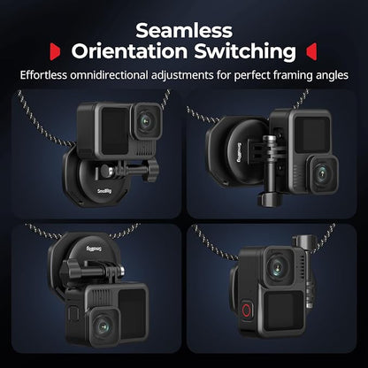 SMALLRIG Magnetic Neck Mount for Action Cameras, Quick Release Chest Mount - Image 5