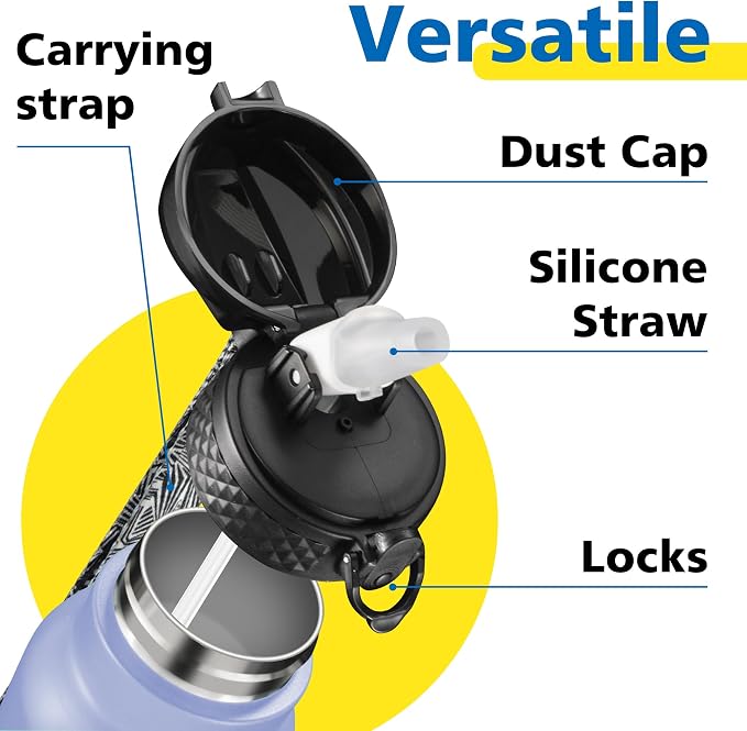 Han's Bottle Sports Water Bottle - 24 Oz - Image 3