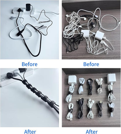 160PCS 6inches Cable Ties Reusable Multi-Colour Cord Straps Multi-Purpose Wire - Image 4