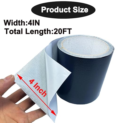 Awning Waterproof Repair Tape, 4IN x 20FT Heavy Duty Outdoor Canvas Tarp Repair - Image 4