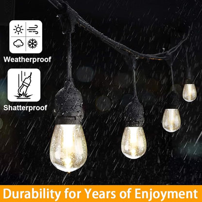 Mlambert 3-Color in 1 Solar String Lights Outdoor Waterproof Dimmable, 48ft - Image 5