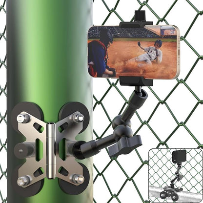 Magnetic Phone Fence Mount for iPhone, PostMount for Mevo Start, GoPro by Dirose