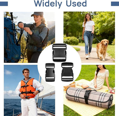 10 Pack 1 Inch Buckle Quick Side Release, Heavy Duty Plastic Side Release - Image 6