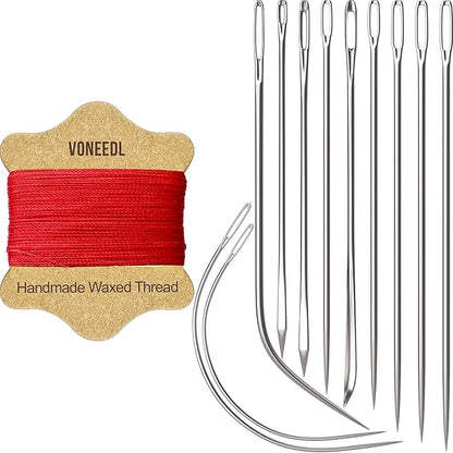 VONEEDL Upholstery Repair Kit: Waxed Sewing Thread & Heavy Duty Needles by VONEEDL