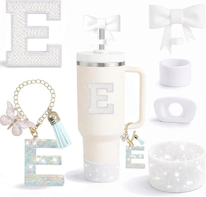 6PCS White Stanley Cup Accessories Set Fit by MOTEERLLU