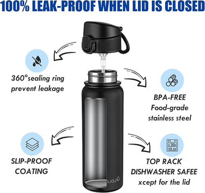 OLDLEY 20 Oz Insulated Stainless Steel Water Bottle - Image 3