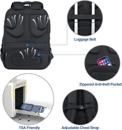 KROSER TSA Friendly Travel Laptop Backpack 18.4 inch XXXL Gaming Backpack - Image 5