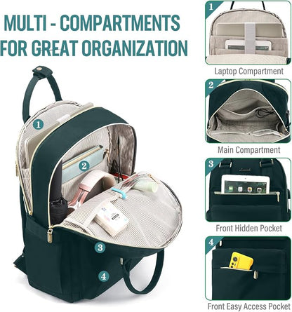 LOVEVOOK Laptop Backpack for Women 15.6 Inch Laptop Bag - Image 2