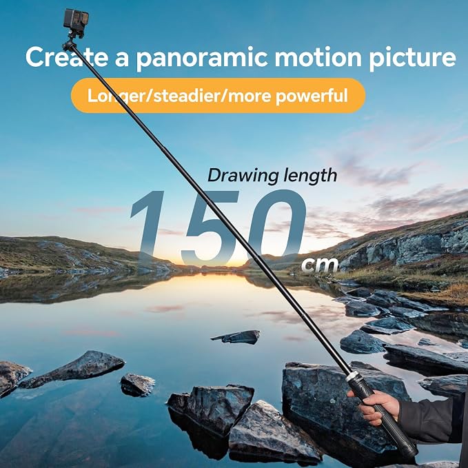 TELESIN 59in Long Selfie Stick Tripod - Image 5