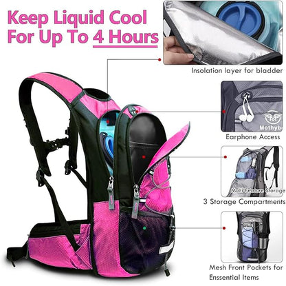 Mothybot Hydration Pack, Insulated Hydration Backpack - Image 2