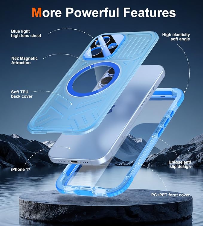 SPIDERCASE Magnetic for iPhone 17 Case Waterproof, 12FT Military Shockproof - Image 6