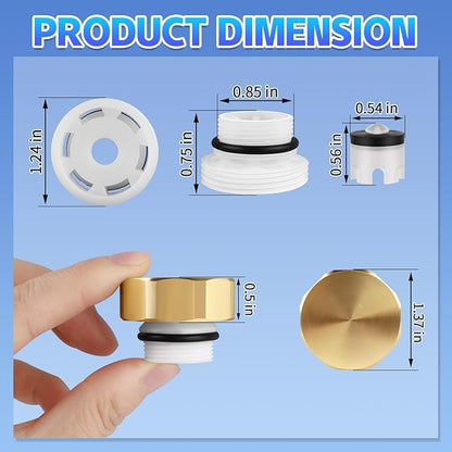 Boltigen 2 Sets Outdoor Faucet Repair Kit, Brass Vacuum Breaker Outside Faucet - Image 4