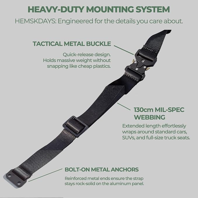 Metal Molle Panel for Vehicles & Trucks Seat Back – Premium 2mm Aluminum Alloy - Image 5