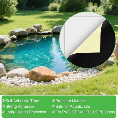 ToLanbbt 2PCS Pond Liner Repair Patch - Image 3