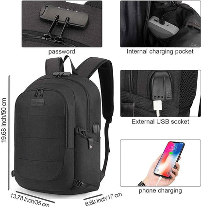 Tzowla Travel Laptop Backpack Water Resistant Anti-Theft Bag - Image 3