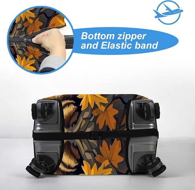 Luggage Cover Protector for 26-28 Inch Suitcases, TSA Approved Elastic Travel - Image 5