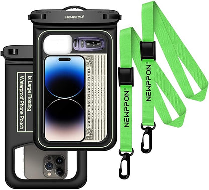 10.5" Large Floating Waterproof Phone Pouch by Newppon