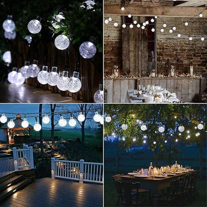 Toodour Solar String Lights Outdoor, 56ft 100 LED Globe String Light - Image 3