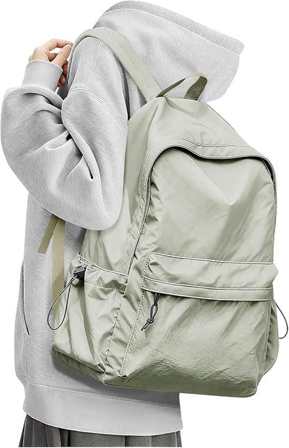 BJLFS Green School Backpack for Girls Water Resistant High School Book Bag - Image 9