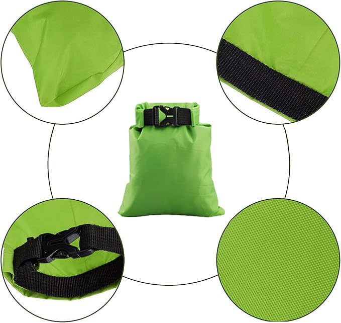 Pimoys 5 Pack Waterproof Dry Sacks, Lightweight Outdoor Dry Bags Ultimate Dry - Image 2