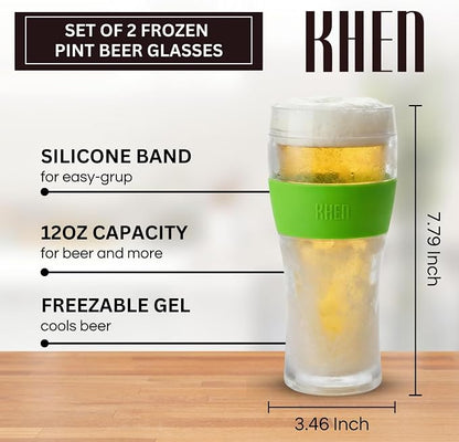 Frozen Pint Beer Glasses - Image 2
