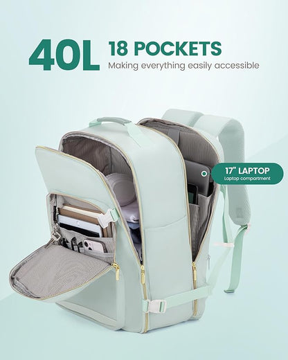 LOVEVOOK Travel Backpack for Women & Men 40L, Airline Approved Carry On - Image 3