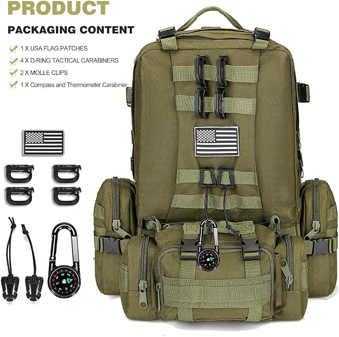 Large Military Tactical Backpack - Image 3