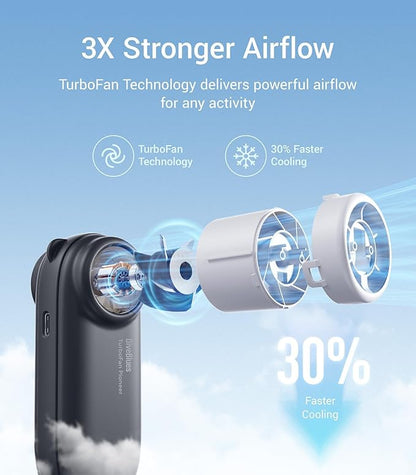 Diveblues TurboBear Portable Handheld Turbo Fan- Powerful Air Speed, - Image 2