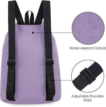WANDF Swim Bag Mesh Drawstring Backpack Beach Backpack - Image 4
