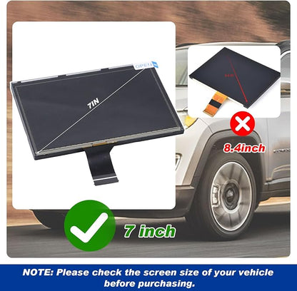 7" uconnect Touch Screen Digitizer LCD Monitor Radio Navigation Compatible - Image 3