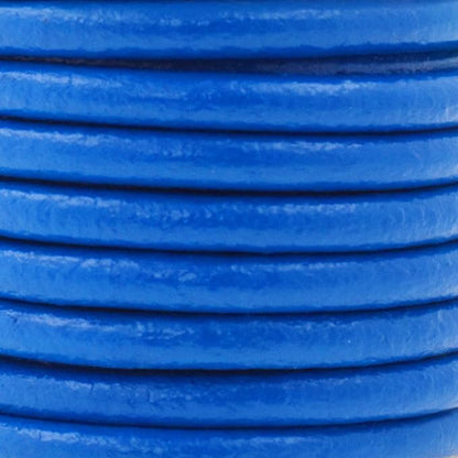 Mandala Crafts Round Genuine Blue Leather Cord - Image 3