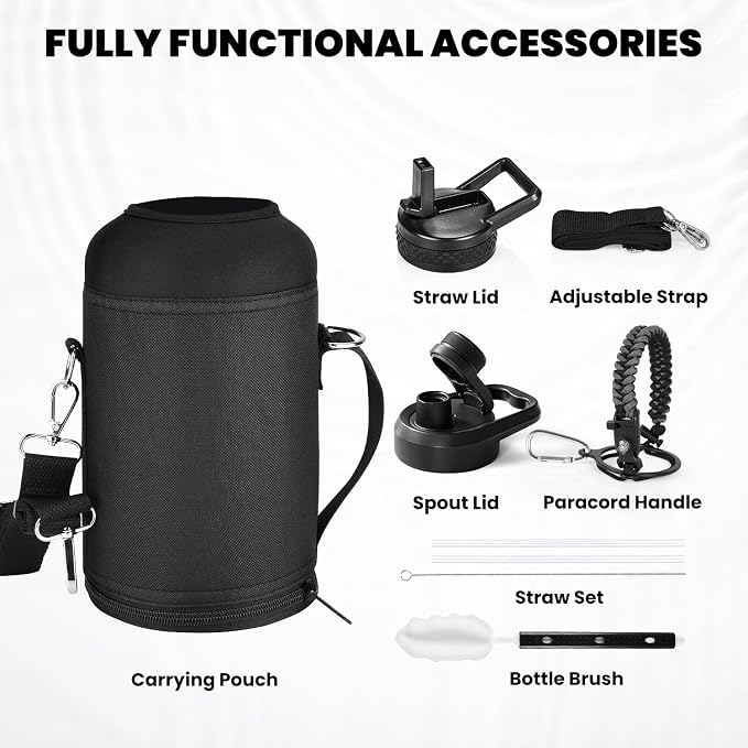 RAYMYLO Insulated Water Bottle 64 oz, Triple Wall Vacuum Stainless Steel - Image 6