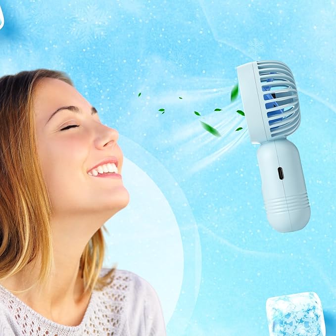 Rossesay 1 Pcs Mini Portable Fan Bulk Cute Handheld Lightweight Small Little - Image 5