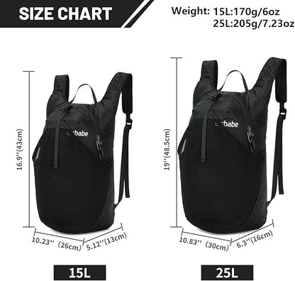 Ultra Lightweight Foldable Backpack, Water Resistant Small Packable Hiking - Image 3