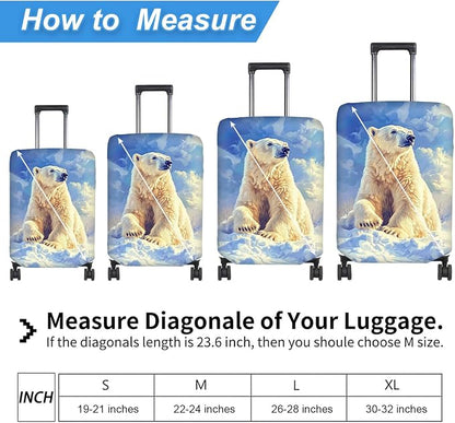 Luggage Cover Protector for 26-28 Inch Suitcases, TSA Approved Elastic Travel - Image 2