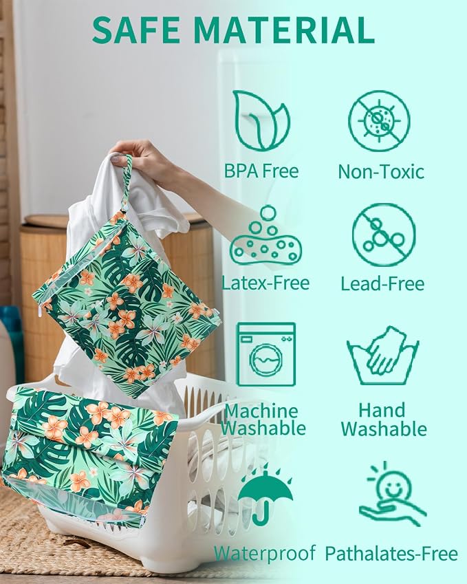 babygoal Wet Bags 3 Pack, Waterproof Travel Dry Bags - Image 6