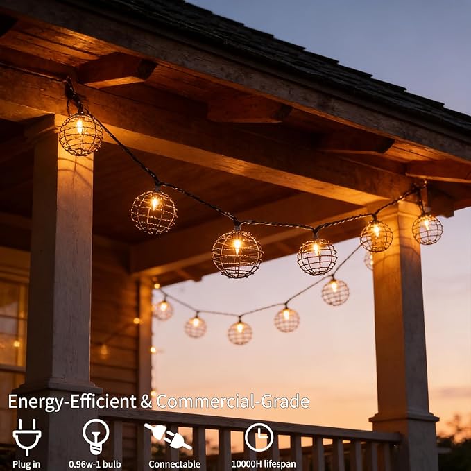 Decorative String Lights Indoor Outdoor, Patio Lantern Style String Lights - Image 4