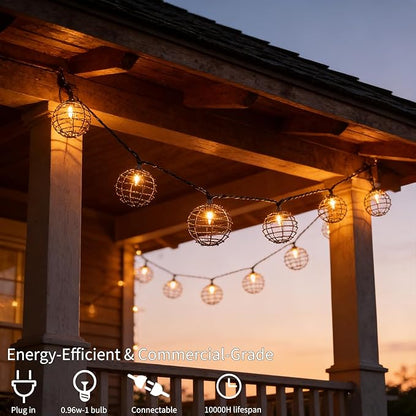Decorative String Lights Indoor Outdoor, Patio Lantern Style String Lights - Image 4
